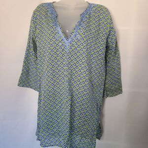 Flora by Rockflowerpaper Embroidered Cotton Tunic‎